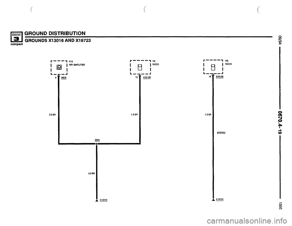 BMW 318ti 1995 E36 Electrical Troubleshooting Manual 