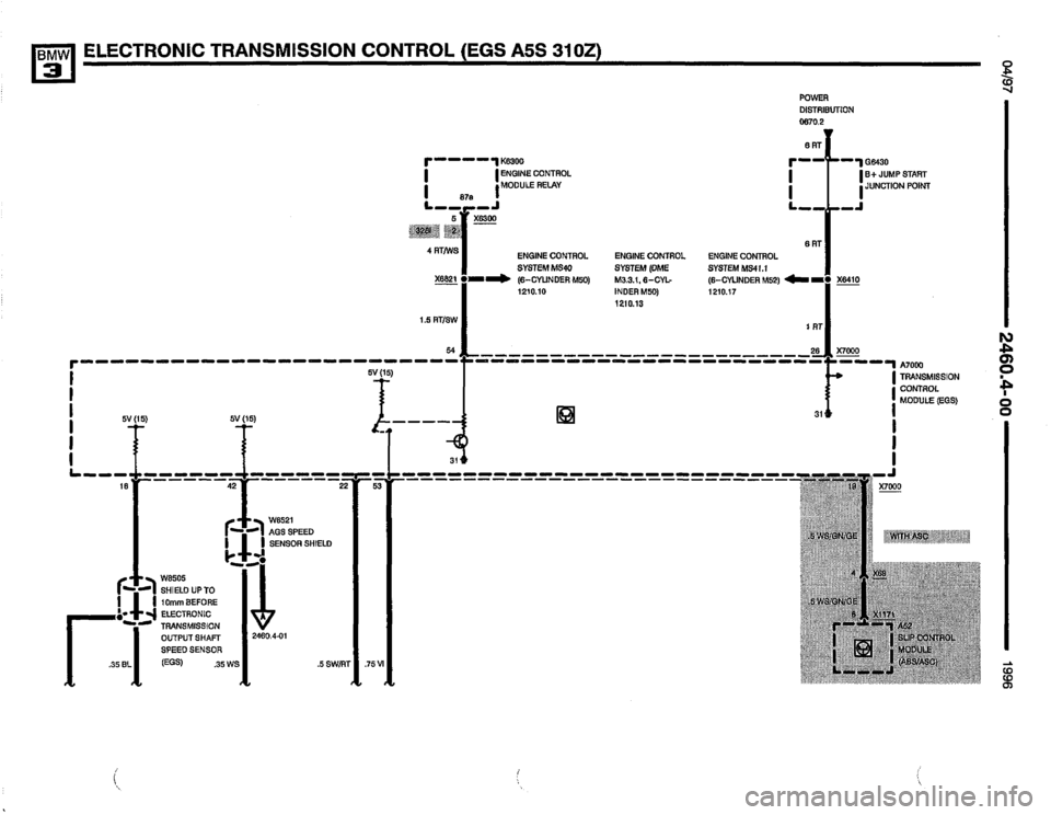 BMW 325i 1996 E36 Electrical Troubleshooting Manual 