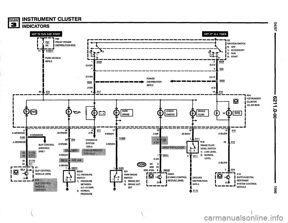 BMW 325i 1996 E36 Electrical Troubleshooting Manual 