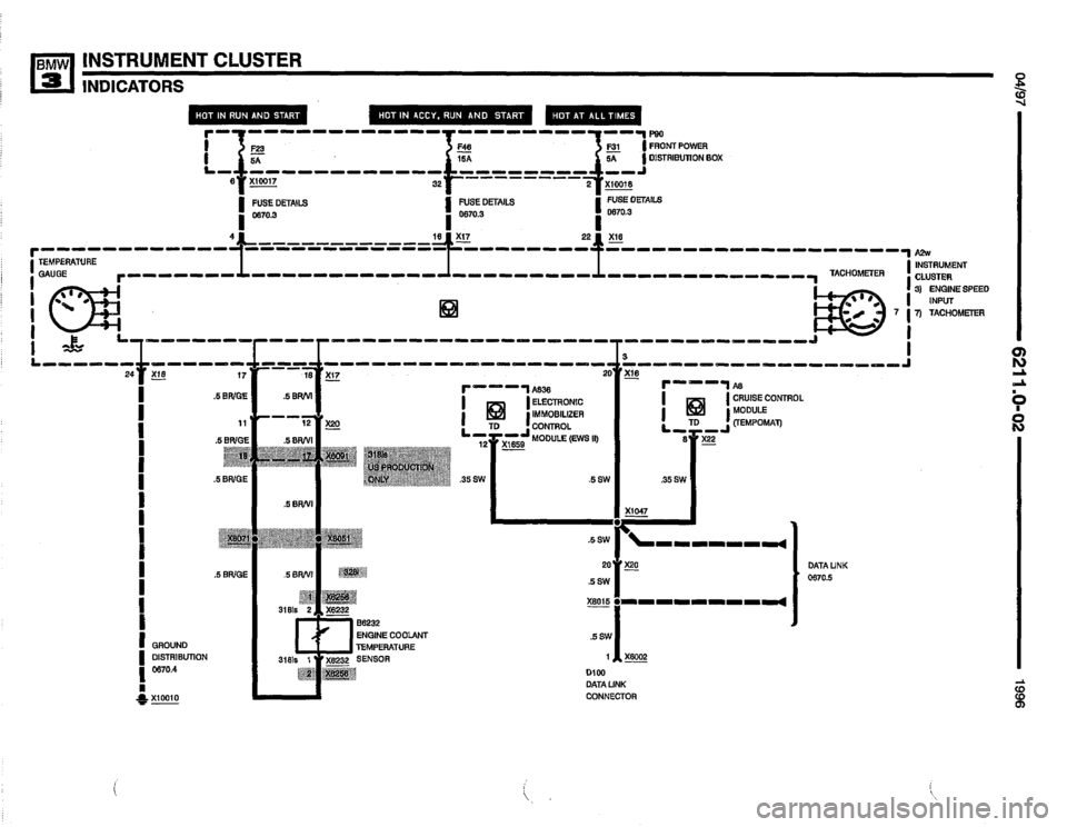 BMW 325i 1996 E36 Electrical Troubleshooting Manual 