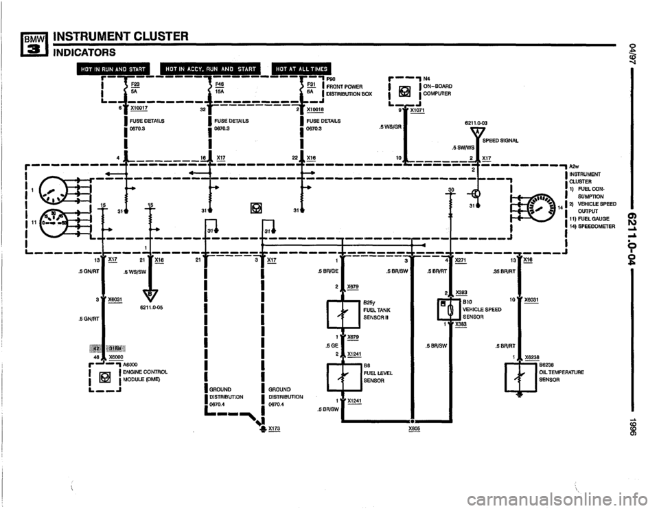 BMW 325i 1996 E36 Electrical Troubleshooting Manual 