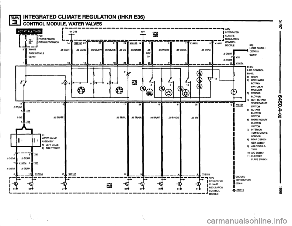 BMW 325i 1996 E36 Electrical Troubleshooting Manual 