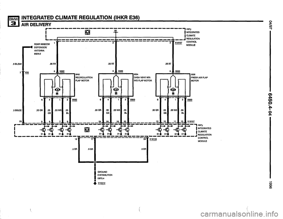 BMW 325i 1996 E36 Electrical Troubleshooting Manual 