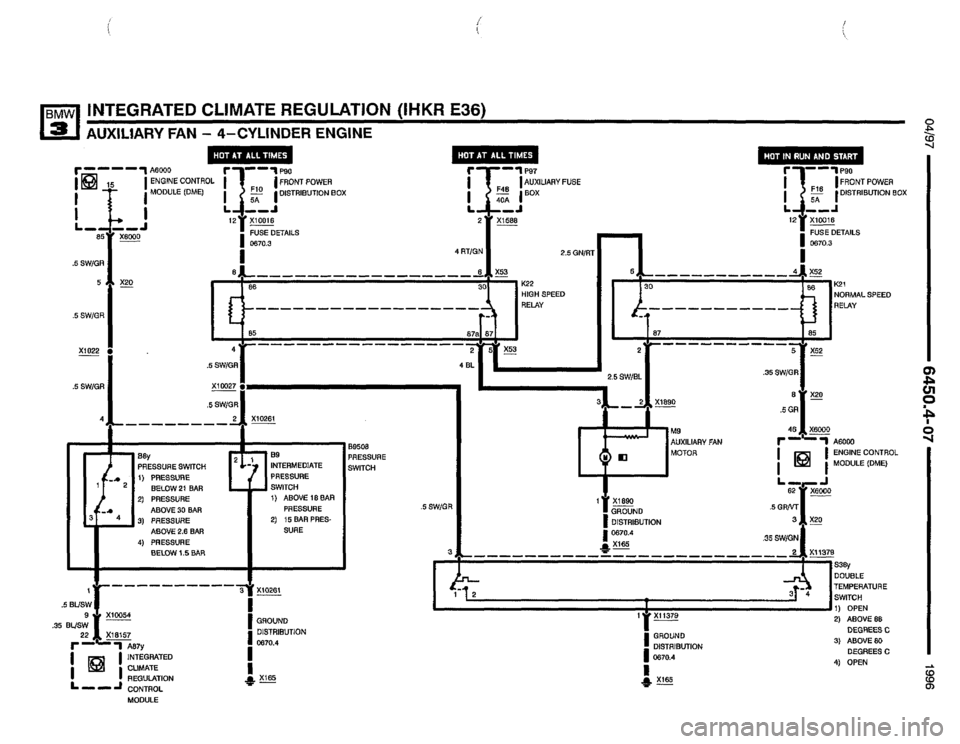 BMW 325i 1996 E36 Electrical Troubleshooting Manual 