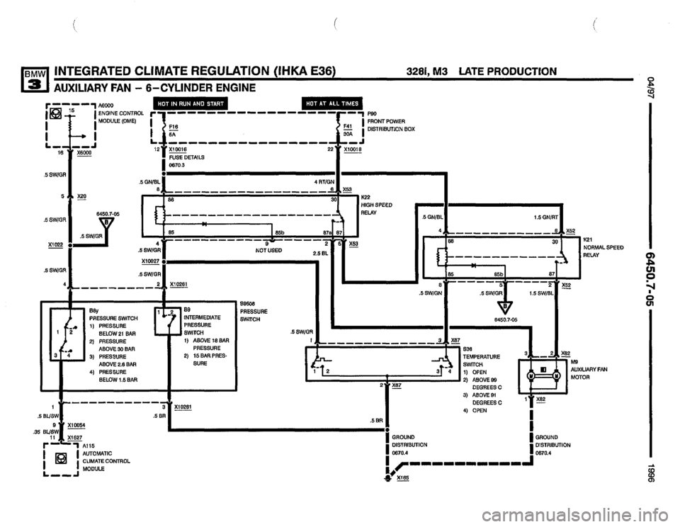 BMW 325i 1996 E36 Electrical Troubleshooting Manual 