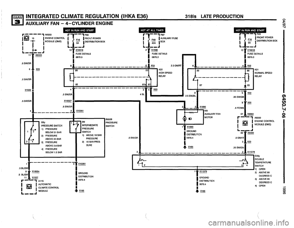 BMW 325i 1996 E36 Electrical Troubleshooting Manual 