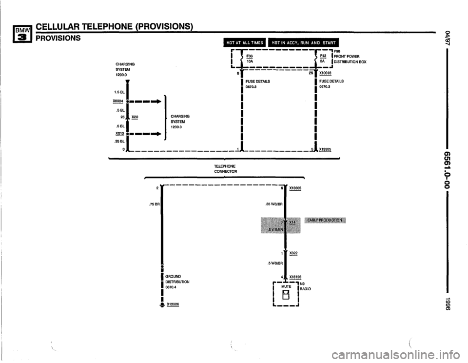 BMW 325i 1996 E36 Electrical Troubleshooting Manual 