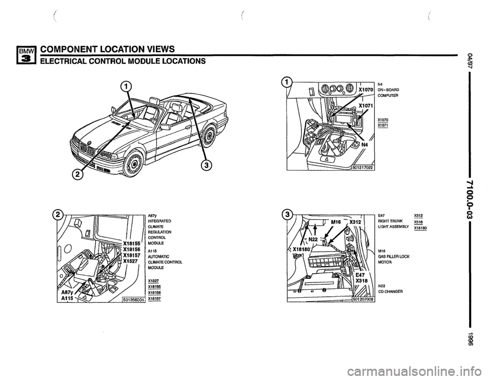 BMW 325i 1996 E36 Electrical Troubleshooting Manual 