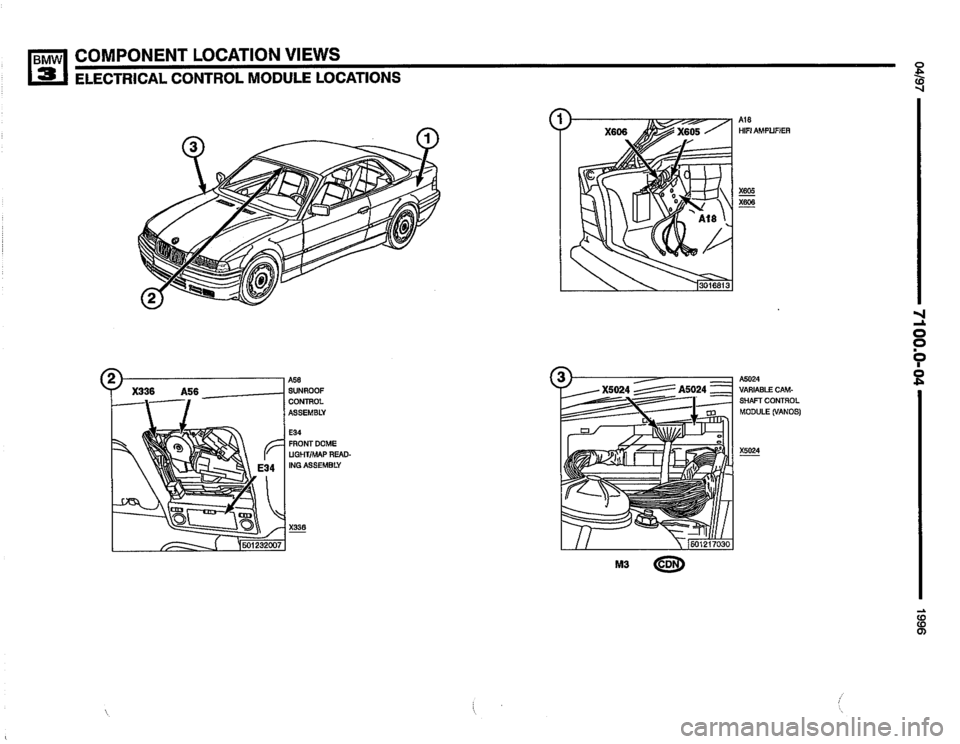 BMW 325i 1996 E36 Electrical Troubleshooting Manual 