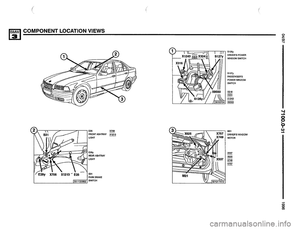 BMW 325i 1996 E36 Electrical Troubleshooting Manual 
