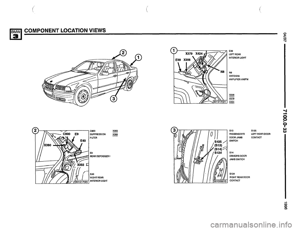 BMW 325i 1996 E36 Electrical Troubleshooting Manual 