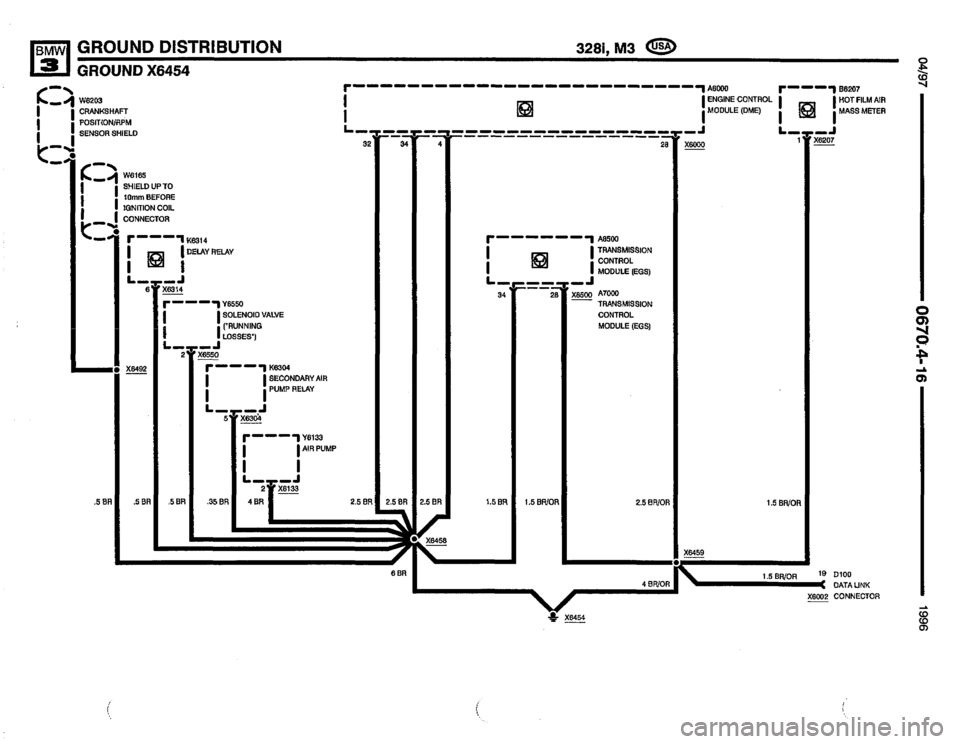 BMW 320i 1996 E36 Electrical Troubleshooting Manual 