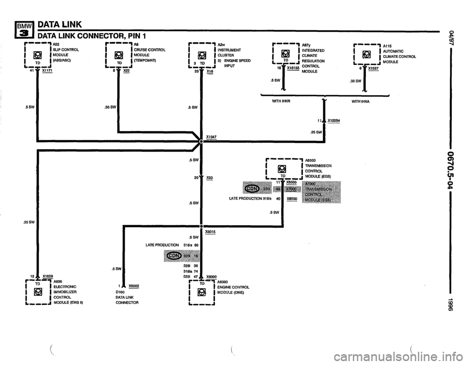 BMW 320i 1996 E36 Electrical Troubleshooting Manual 