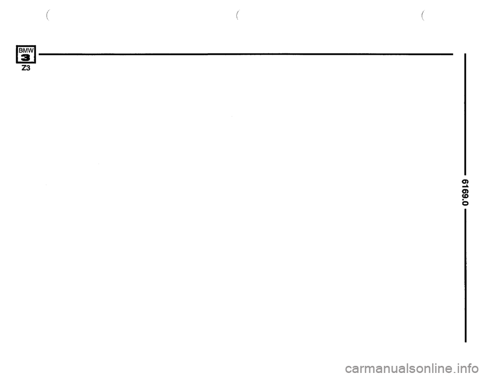 BMW Z3 ROADSTER 1996 E36 Electrical Troubleshooting Manual 