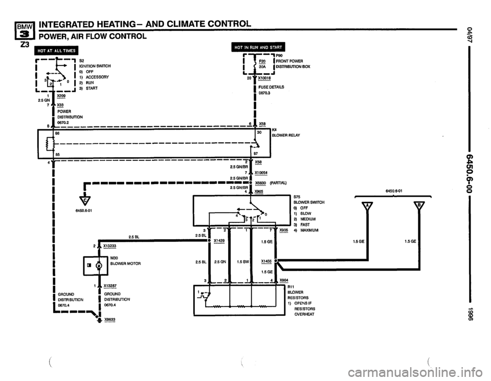 BMW Z3 ROADSTER 1996 E36 Electrical Troubleshooting Manual 