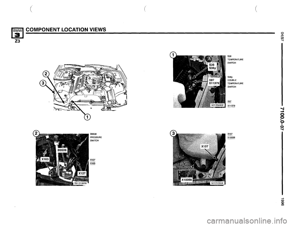 BMW Z3 ROADSTER 1996 E36 Electrical Troubleshooting Manual 