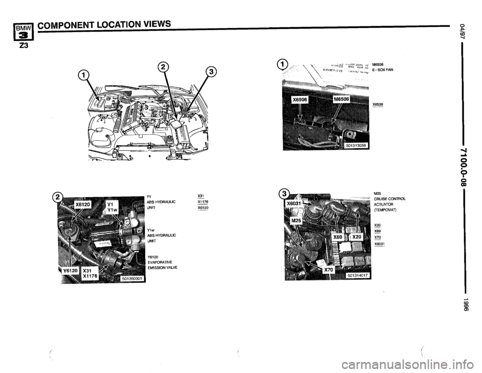 BMW Z3 ROADSTER 1996 E36 Electrical Troubleshooting Manual 