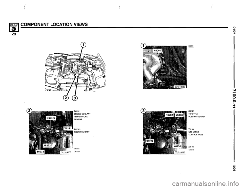 BMW Z3 ROADSTER 1996 E36 Electrical Troubleshooting Manual 