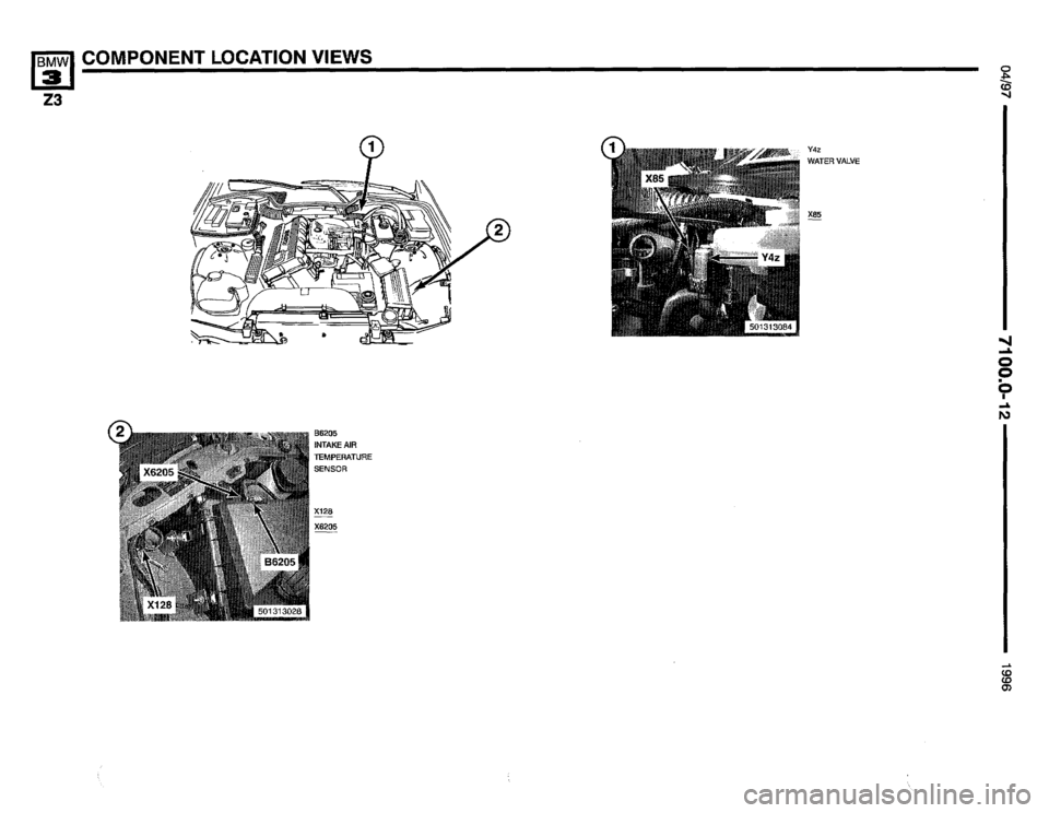 BMW Z3 ROADSTER 1996 E36 Electrical Troubleshooting Manual 