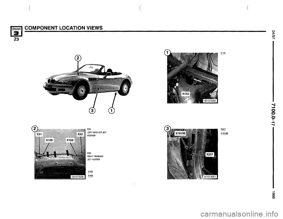 BMW Z3 ROADSTER 1996 E36 Electrical Troubleshooting Manual 