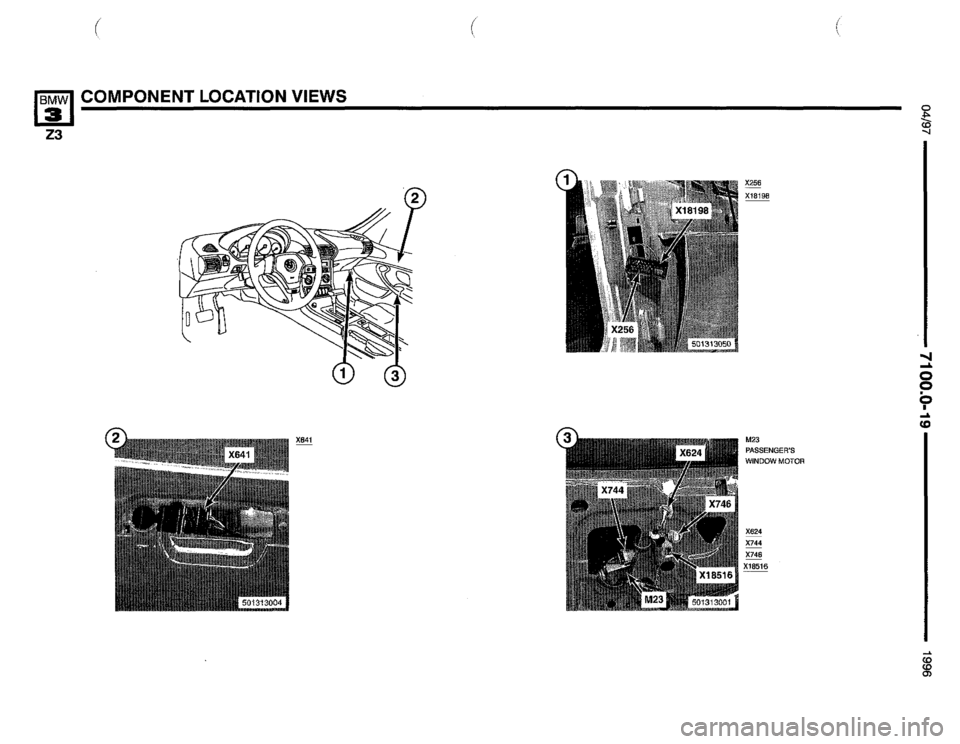 BMW Z3 ROADSTER 1996 E36 Electrical Troubleshooting Manual 