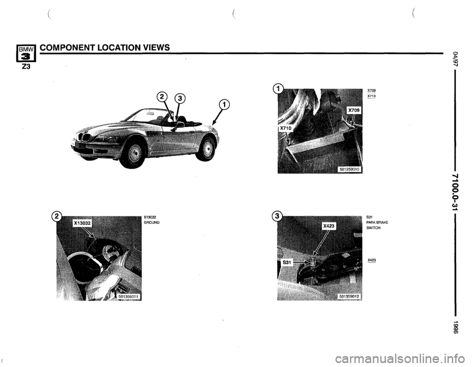 BMW Z3 ROADSTER 1996 E36 Electrical Troubleshooting Manual 