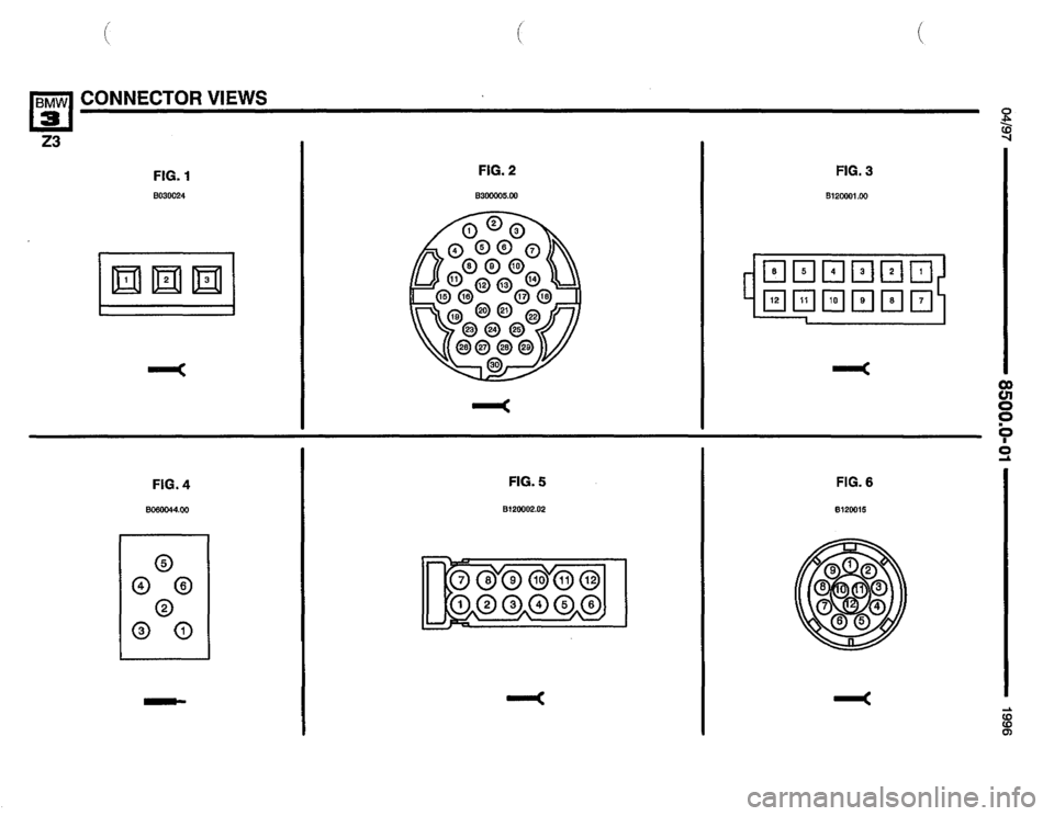 BMW Z3 ROADSTER 1996 E36 Electrical Troubleshooting Manual 