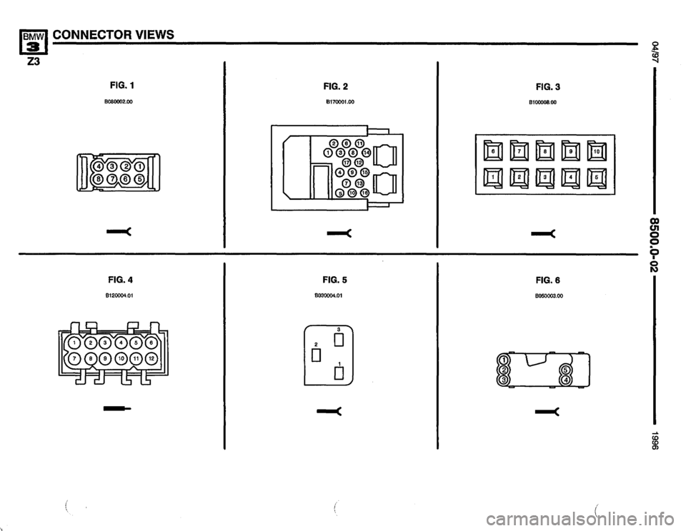BMW Z3 ROADSTER 1996 E36 Electrical Troubleshooting Manual 