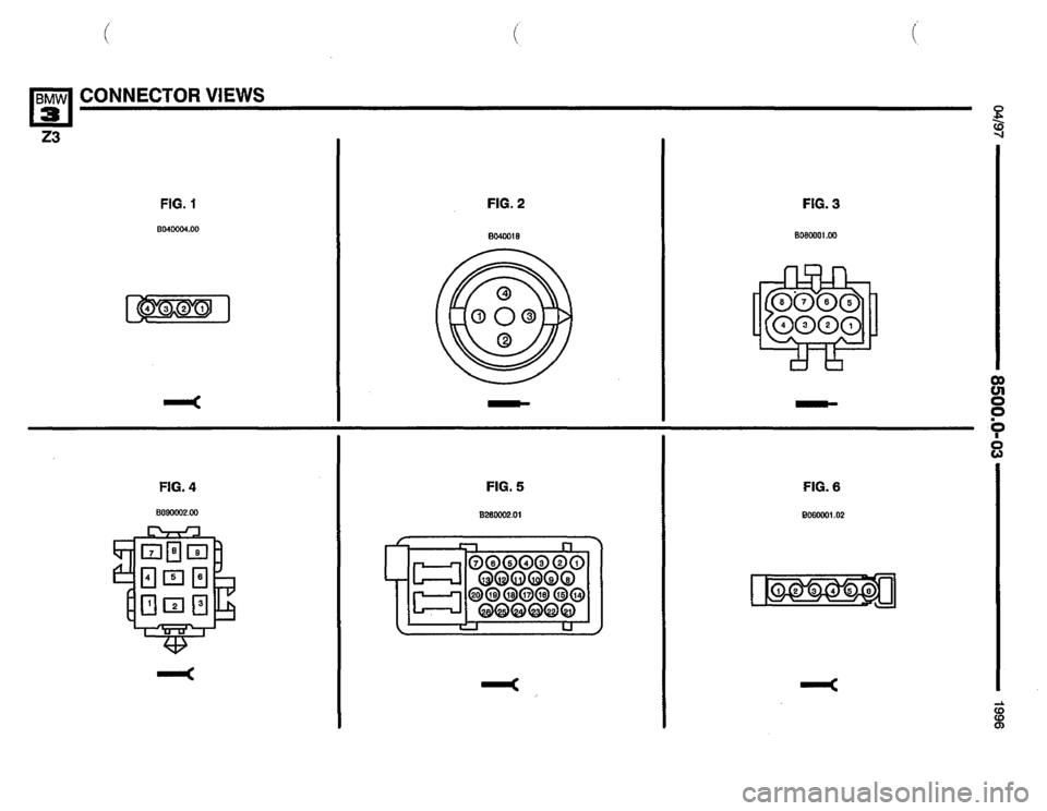 BMW Z3 ROADSTER 1996 E36 Electrical Troubleshooting Manual 