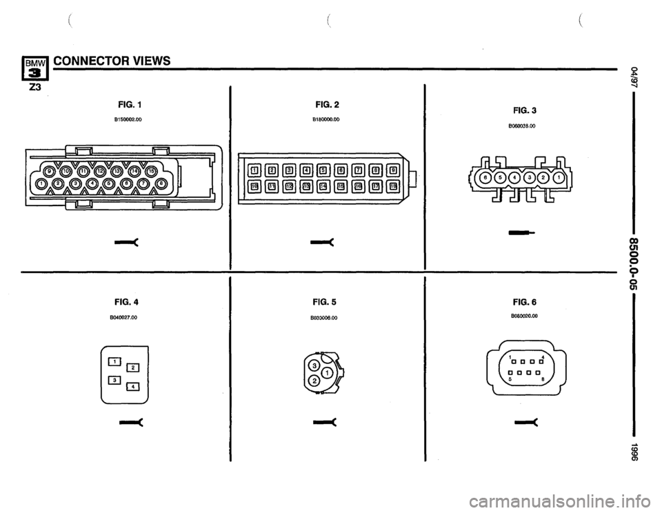 BMW Z3 ROADSTER 1996 E36 Electrical Troubleshooting Manual 