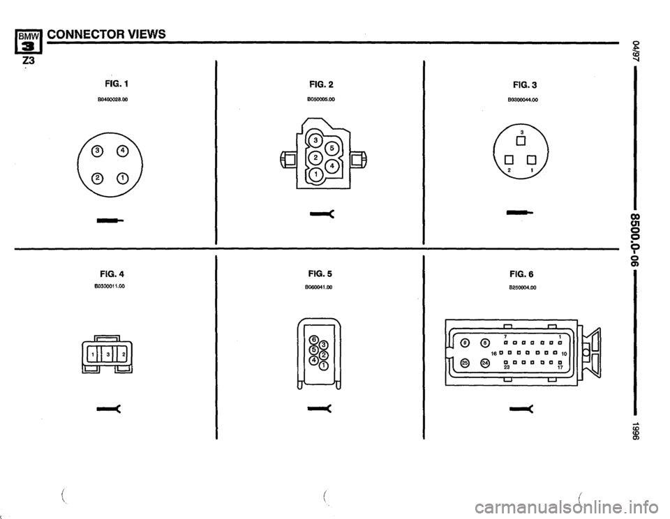 BMW Z3 ROADSTER 1996 E36 Electrical Troubleshooting Manual 