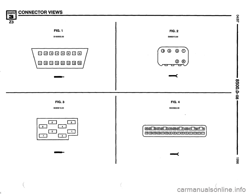 BMW Z3 ROADSTER 1996 E36 Electrical Troubleshooting Manual 