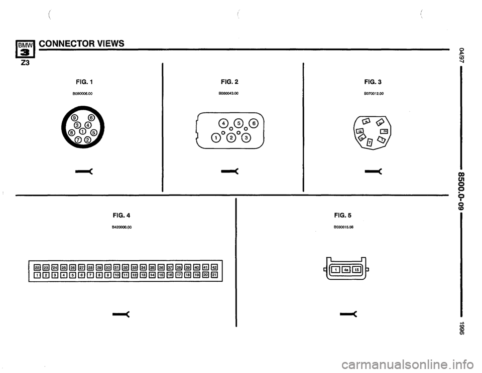 BMW Z3 ROADSTER 1996 E36 Electrical Troubleshooting Manual 