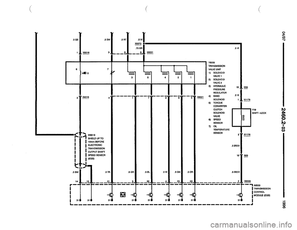 BMW Z3 ROADSTER 1996 E36 Electrical Troubleshooting Manual 