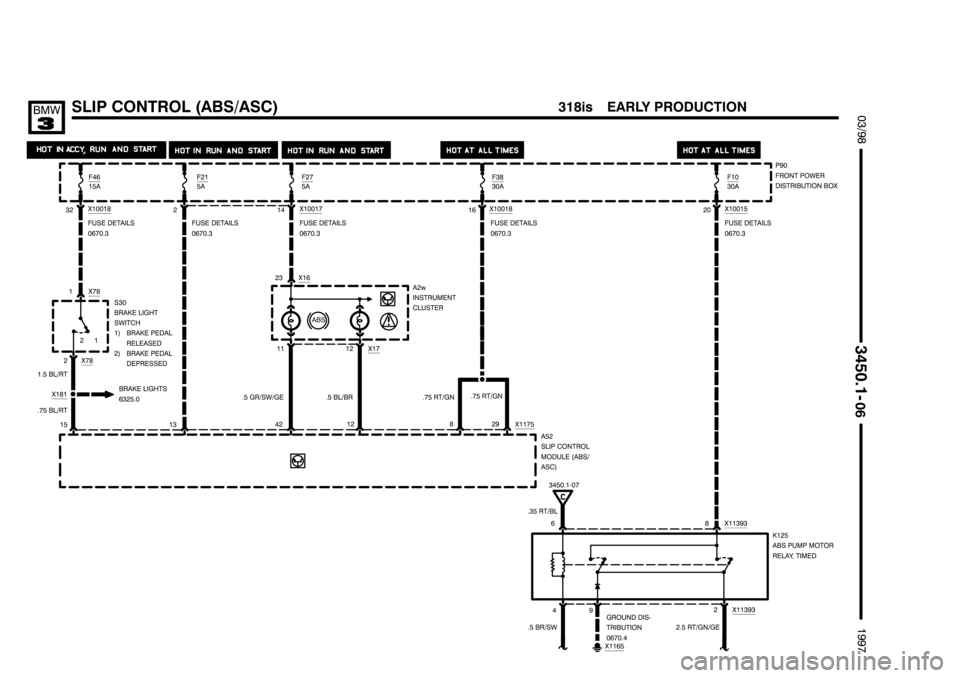 BMW 318i 1997 E36 Electrical Troubleshooting Manual ********************
******************** ********************

	()
