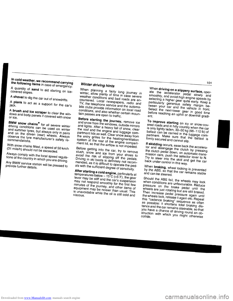 BMW 7 SERIES 1994 E38 Owners Manual Downloaded from www.Manualslib.com manuals search engine   