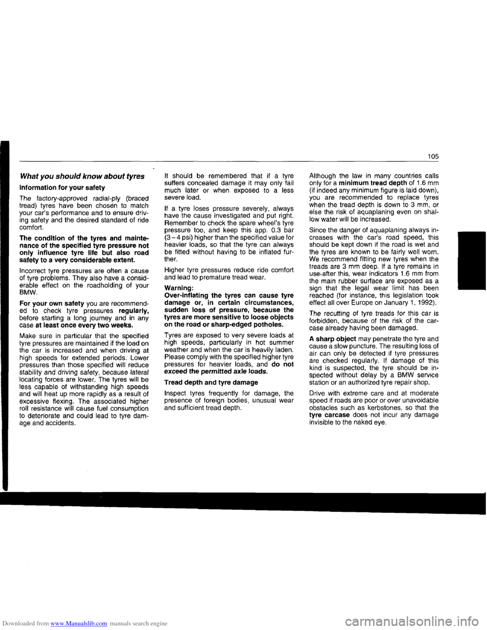 BMW 7 SERIES 1994 E38 Owners Manual Downloaded from www.Manualslib.com manuals search engine   