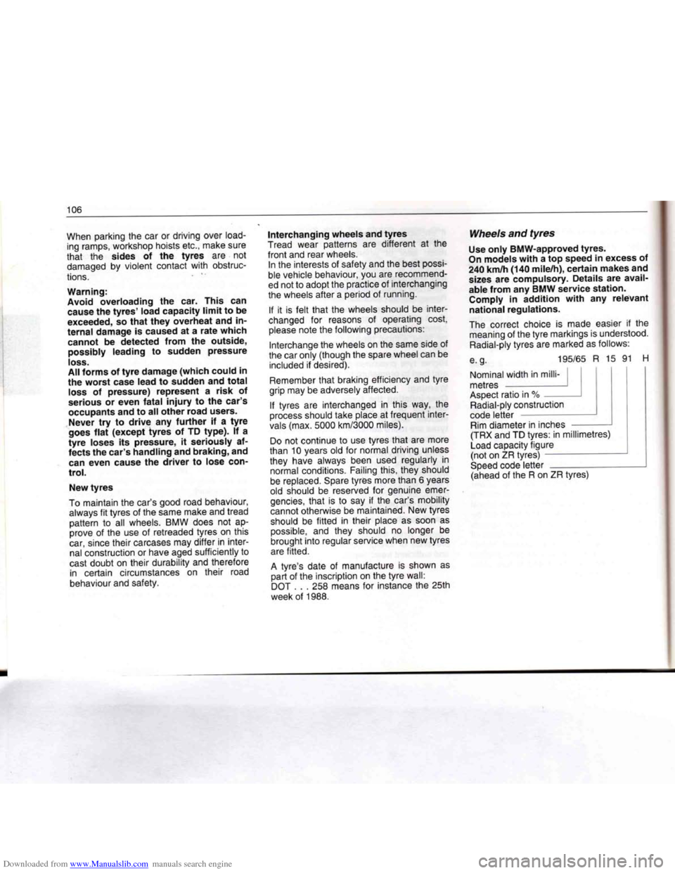 BMW 7 SERIES 1994 E38 Owners Manual Downloaded from www.Manualslib.com manuals search engine   