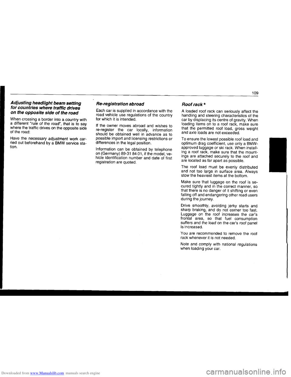 BMW 7 SERIES 1994 E38 Owners Manual Downloaded from www.Manualslib.com manuals search engine   