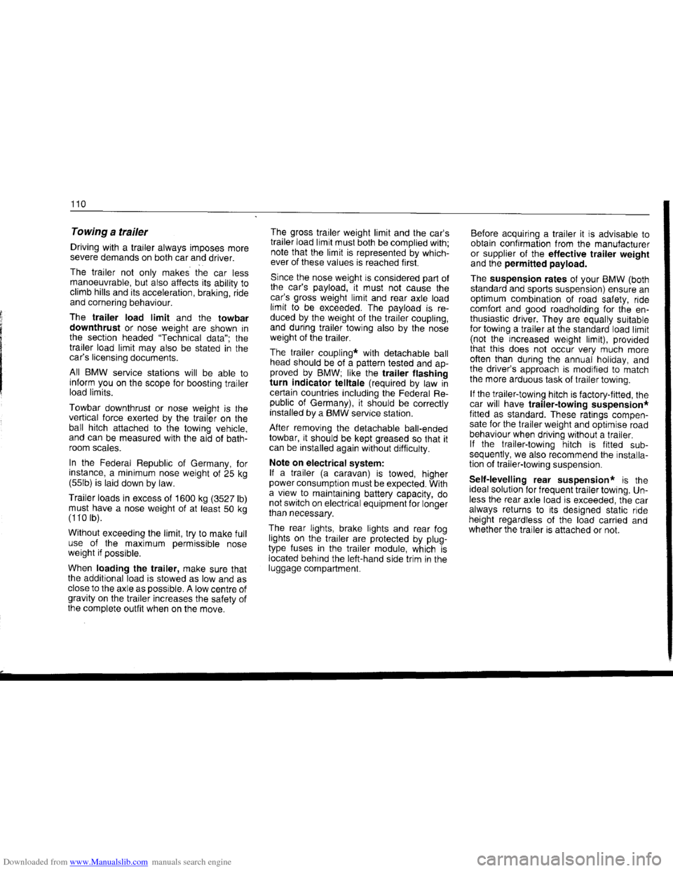 BMW 7 SERIES 1994 E38 Owners Manual Downloaded from www.Manualslib.com manuals search engine   