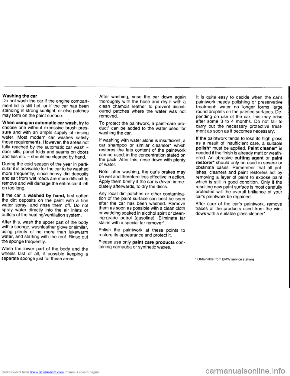 BMW 7 SERIES 1994 E38 Owners Manual Downloaded from www.Manualslib.com manuals search engine   