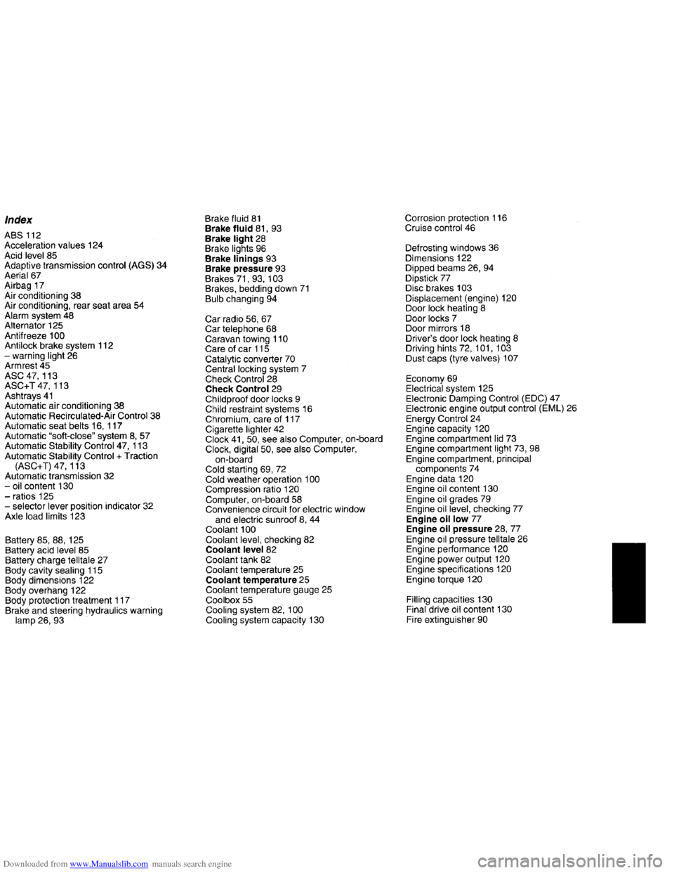 BMW 7 SERIES 1994 E38 Owners Manual Downloaded from www.Manualslib.com manuals search engine   