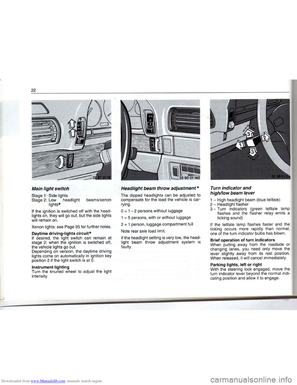 BMW 7 SERIES 1994 E38 Owners Manual Downloaded from www.Manualslib.com manuals search engine   