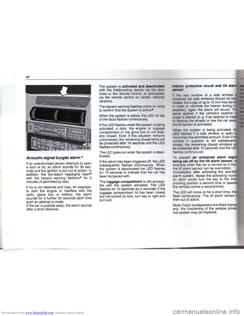 BMW 7 SERIES 1994 E38 Owners Manual Downloaded from www.Manualslib.com manuals search engine   
