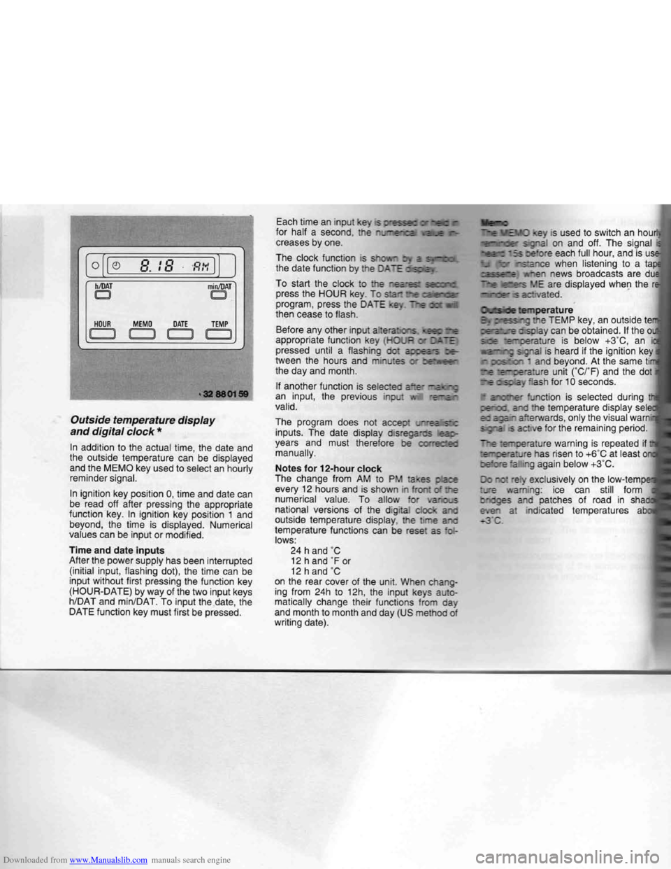 BMW 7 SERIES 1994 E38 Owners Manual Downloaded from www.Manualslib.com manuals search engine   