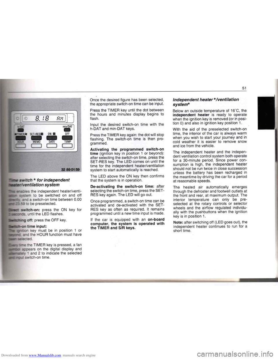 BMW 7 SERIES 1994 E38 Owners Manual Downloaded from www.Manualslib.com manuals search engine   