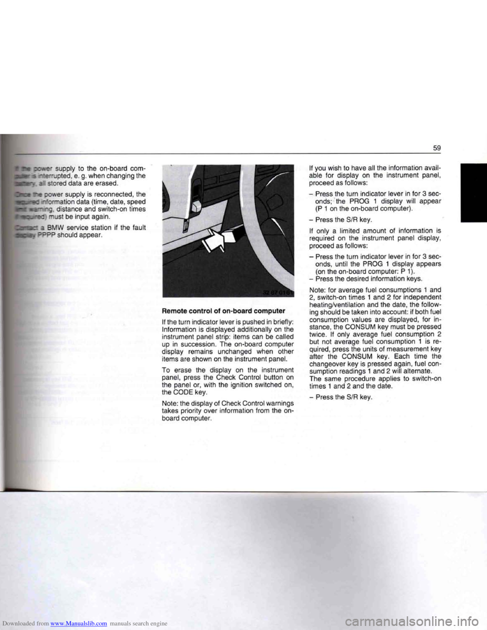 BMW 7 SERIES 1994 E38 Owners Manual Downloaded from www.Manualslib.com manuals search engine   