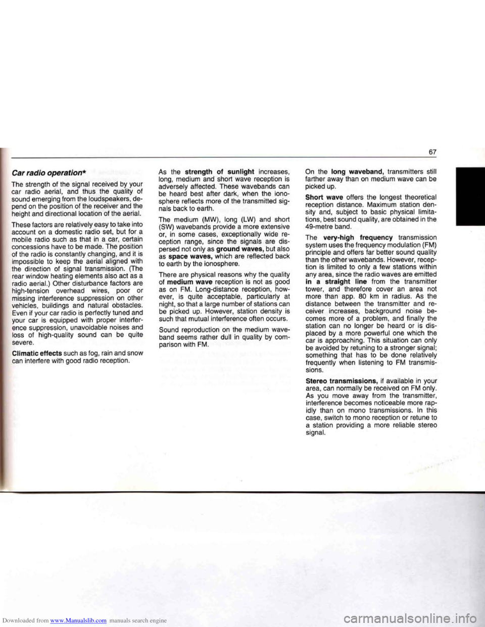 BMW 7 SERIES 1994 E38 Owners Manual Downloaded from www.Manualslib.com manuals search engine   