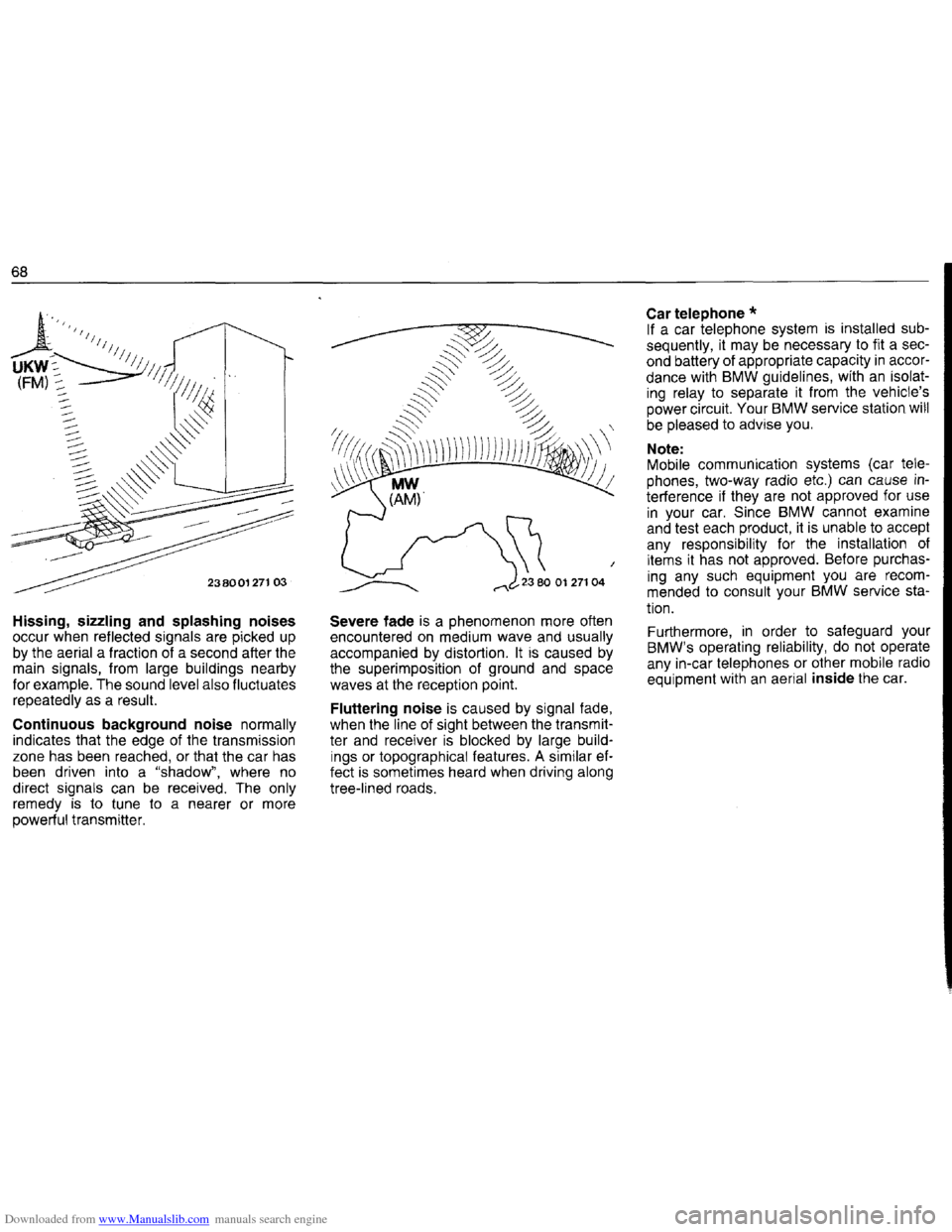 BMW 7 SERIES 1994 E38 Owners Manual Downloaded from www.Manualslib.com manuals search engine   