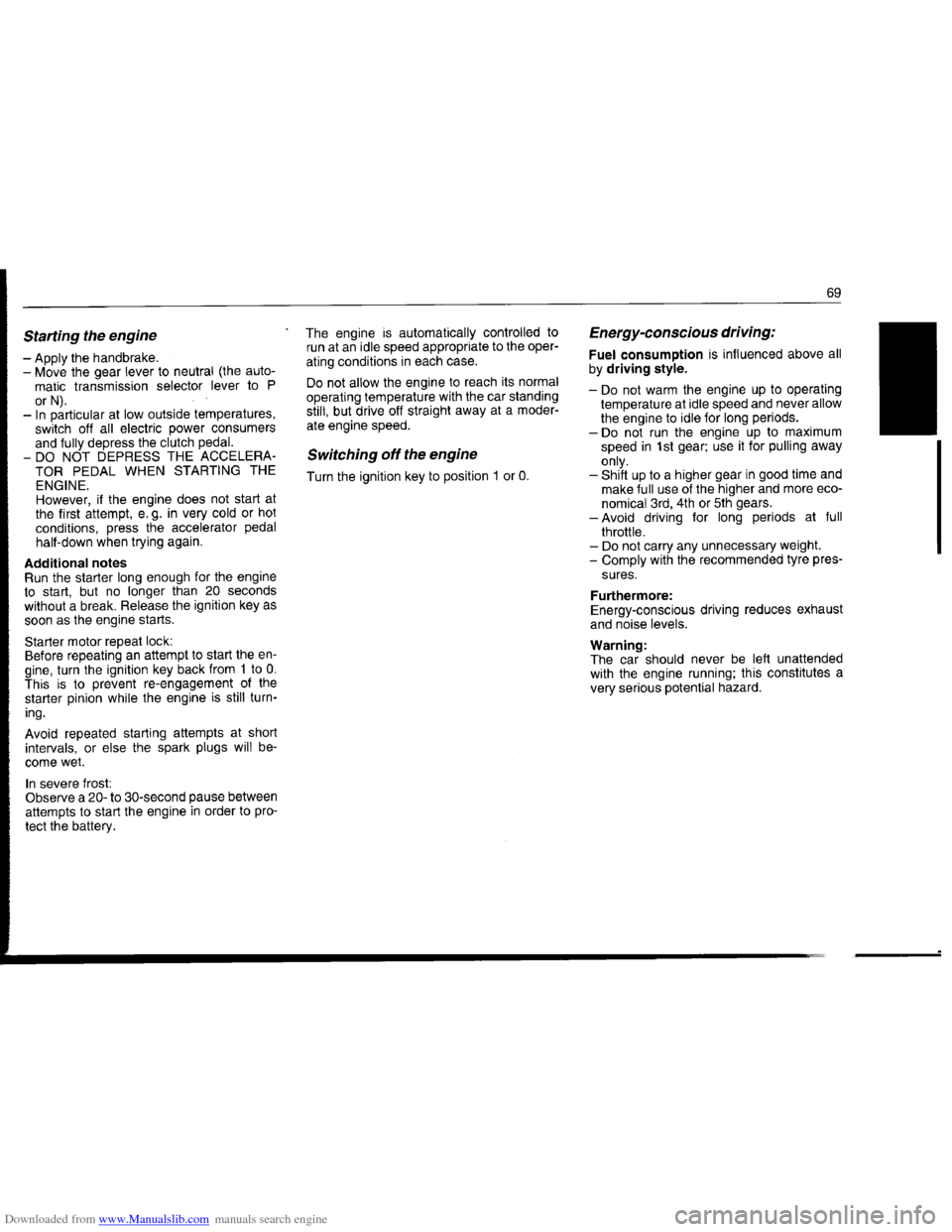 BMW 7 SERIES 1994 E38 Owners Manual Downloaded from www.Manualslib.com manuals search engine   